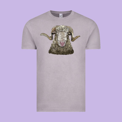 Rambouillet Sheep Head Vintage Tee Designed By Lillyallendesigns