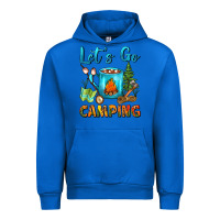 Cobalt Let's Go Camping Coffee Mug Urban Hoodie - FaDigitalArtStudio