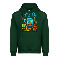Forest Green Let's Go Camping Coffee Mug Urban Hoodie - FaDigitalArtStudio