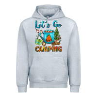 Heather Grey Let's Go Camping Coffee Mug Urban Hoodie - FaDigitalArtStudio