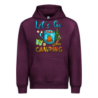 Mauve Wine Let's Go Camping Coffee Mug Urban Hoodie - FaDigitalArtStudio