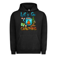 Pigment Black Let's Go Camping Coffee Mug Urban Hoodie - FaDigitalArtStudio