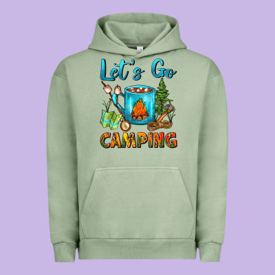 Let's Go Camping Coffee Mug Urban Hoodie Designed By Fadigitalartstudio