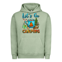Pigment Oil Green Let's Go Camping Coffee Mug Urban Hoodie - FaDigitalArtStudio