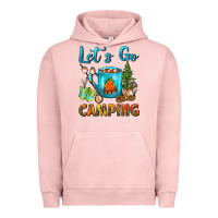 Pigment Salmon Let's Go Camping Coffee Mug Urban Hoodie - FaDigitalArtStudio