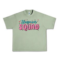 Oil Green sleepover squad Urban Heavy Tee - MaliasSmallBusiness