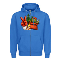 True Royal christmas santa claus peace hand Zipper Hoodie - Jasminsmagicworld