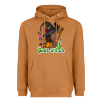 Meerkat Boss witch afro Heavyweight Hoodie - NancyCooperArtShop