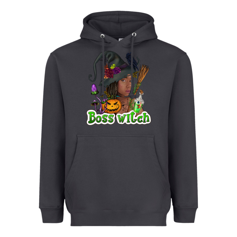 Boss Witch Afro Heavyweight Hoodie by NancyCooperArtShop | Teevron