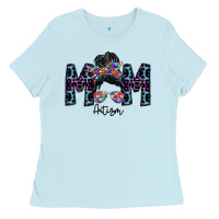 Baby Blue mom autism Ladies Tee - SublimationCraftShop