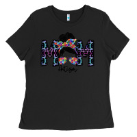 Black mom autism Ladies Tee - SublimationCraftShop