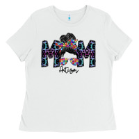 White mom autism Ladies Tee - SublimationCraftShop