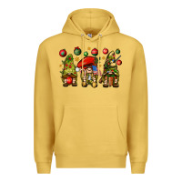 Antique Gold Christmas Army Gnomes 4th of july Premium Hoodie - HowdyJamesFarm