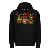 Black Christmas Army Gnomes 4th of july Premium Hoodie - HowdyJamesFarm