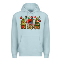 Blue Mist Christmas Army Gnomes 4th of july Premium Hoodie - HowdyJamesFarm