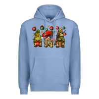 Colony Blue Christmas Army Gnomes 4th of july Premium Hoodie - HowdyJamesFarm