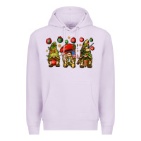 Lilac Christmas Army Gnomes 4th of july Premium Hoodie - HowdyJamesFarm