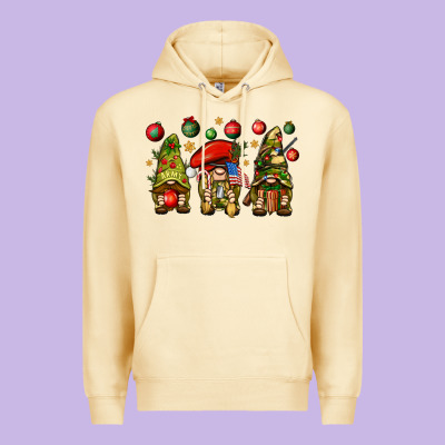 Christmas Army Gnomes 4th Of July Premium Hoodie Designed By Howdyjamesfarm