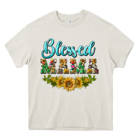 Cream blessed mama Heavy Core Tee - BarkalooDesign