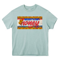 Arona american honey sunflower license plate Heavy Core Tee - HRA Design Shop