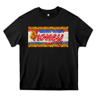 Black american honey sunflower license plate Heavy Core Tee - HRA Design Shop