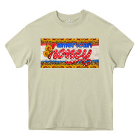 Mossy american honey sunflower license plate Heavy Core Tee - HRA Design Shop