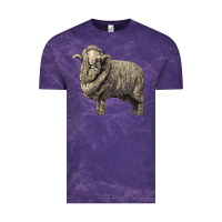 Cloud Purple merino wool sheep Vintage Tee - LillyAllenDesigns
