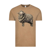 Vintage Coffee merino wool sheep Vintage Tee - LillyAllenDesigns