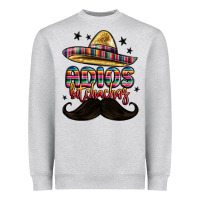 Heather Grey adios bitchachos Heavyweight Sweatshirt - MaliasSmallBusiness