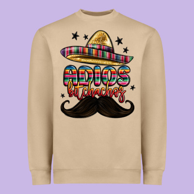 Adios Bitchachos Heavyweight Sweatshirt Designed By Maliassmallbusiness