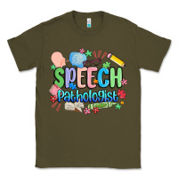 Army Green speech pathologist Classic Tee - MaliasSmallBusiness