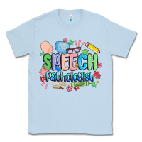 Dusty Blue speech pathologist Classic Tee - MaliasSmallBusiness