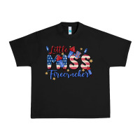 Black little miss firecracker Urban Heavy Tee - MaliasSmallBusiness