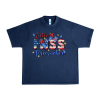 Navy little miss firecracker Urban Heavy Tee - MaliasSmallBusiness