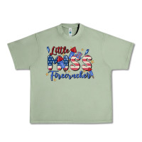 Oil Green little miss firecracker Urban Heavy Tee - MaliasSmallBusiness