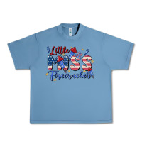 Pebble Blue little miss firecracker Urban Heavy Tee - MaliasSmallBusiness