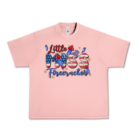 Salmon little miss firecracker Urban Heavy Tee - MaliasSmallBusiness