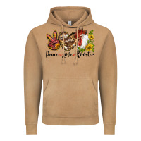 Vintage Camel Peace Love Rooster With Sunflowers Vintage Hoodie - LillyAllenDesigns