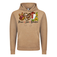 Vintage Coffee Peace Love Rooster With Sunflowers Vintage Hoodie - LillyAllenDesigns