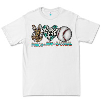 White peace love baseball Premium Tee - CowhideDigitalArt