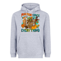 Heather Grey Pumpkin spice everything Heavyweight Hoodie - NancyCooperArtShop