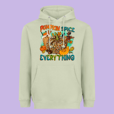 Pumpkin Spice Everything Heavyweight Hoodie Designed By Nancycooperartshop