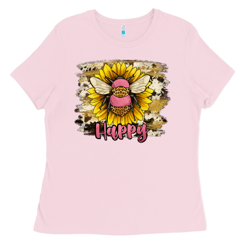 Bee Happy Ladies Tee by JahusDesignShop | Teevron