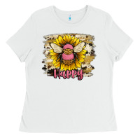 White bee happy Ladies Tee - JahusDesignShop