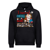 Black I Run On Coffee And Baseball Frappe Urban Hoodie - FaDigitalArtStudio