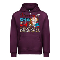 Mauve Wine I Run On Coffee And Baseball Frappe Urban Hoodie - FaDigitalArtStudio