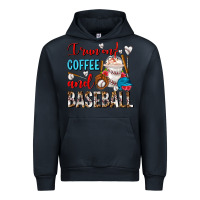 Navy I Run On Coffee And Baseball Frappe Urban Hoodie - FaDigitalArtStudio
