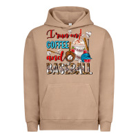 I Run On Coffee And Baseball Frappe Urban Hoodie | Teevron