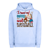Pigment Grape Ice I Run On Coffee And Baseball Frappe Urban Hoodie - FaDigitalArtStudio