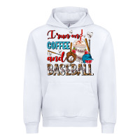 White I Run On Coffee And Baseball Frappe Urban Hoodie - FaDigitalArtStudio